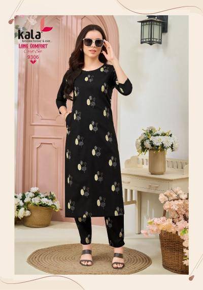 Kala long comfort vol-1 coord set Kurti wholesale in Vadodara